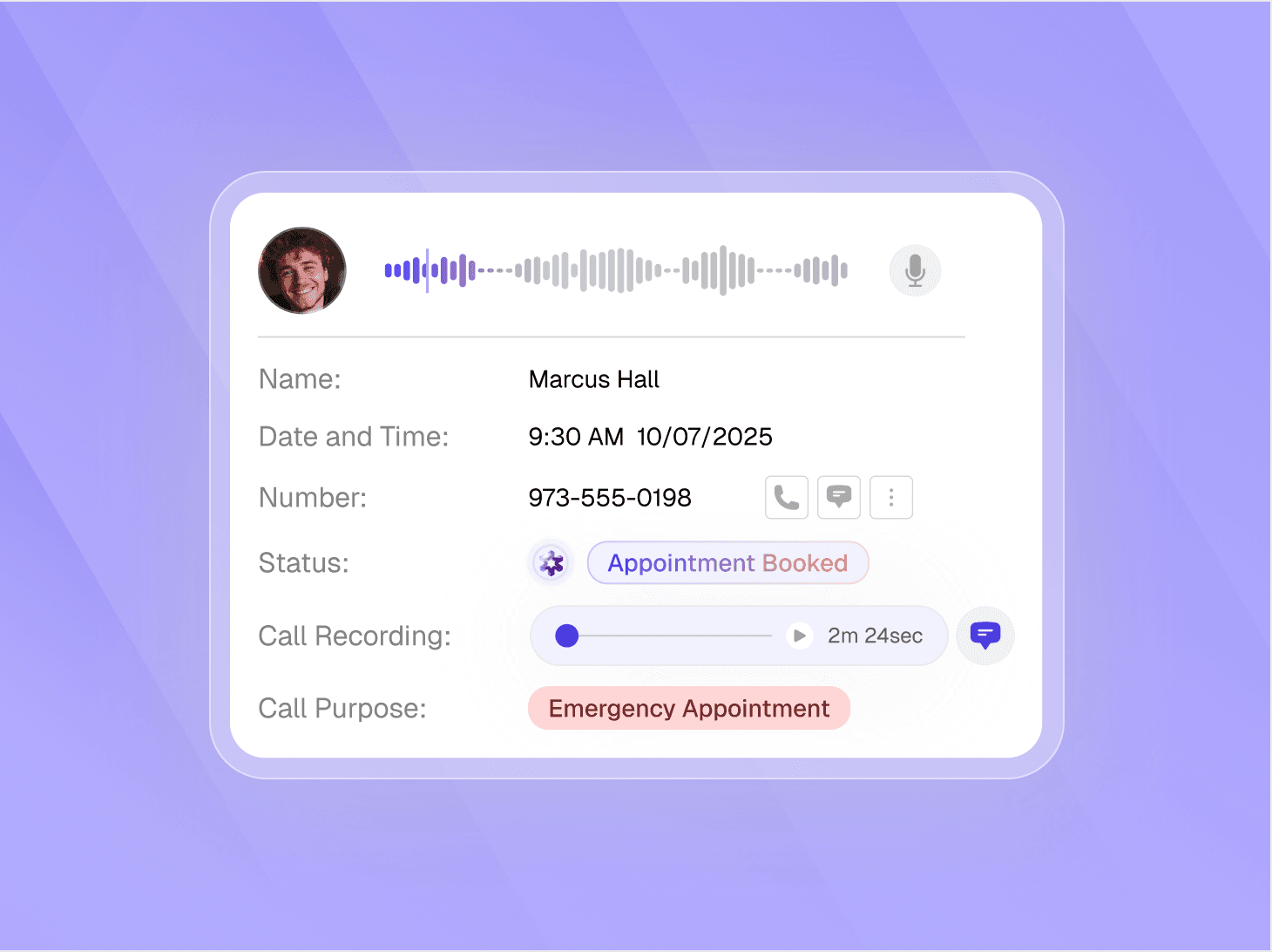 VoiceStack Captures Data